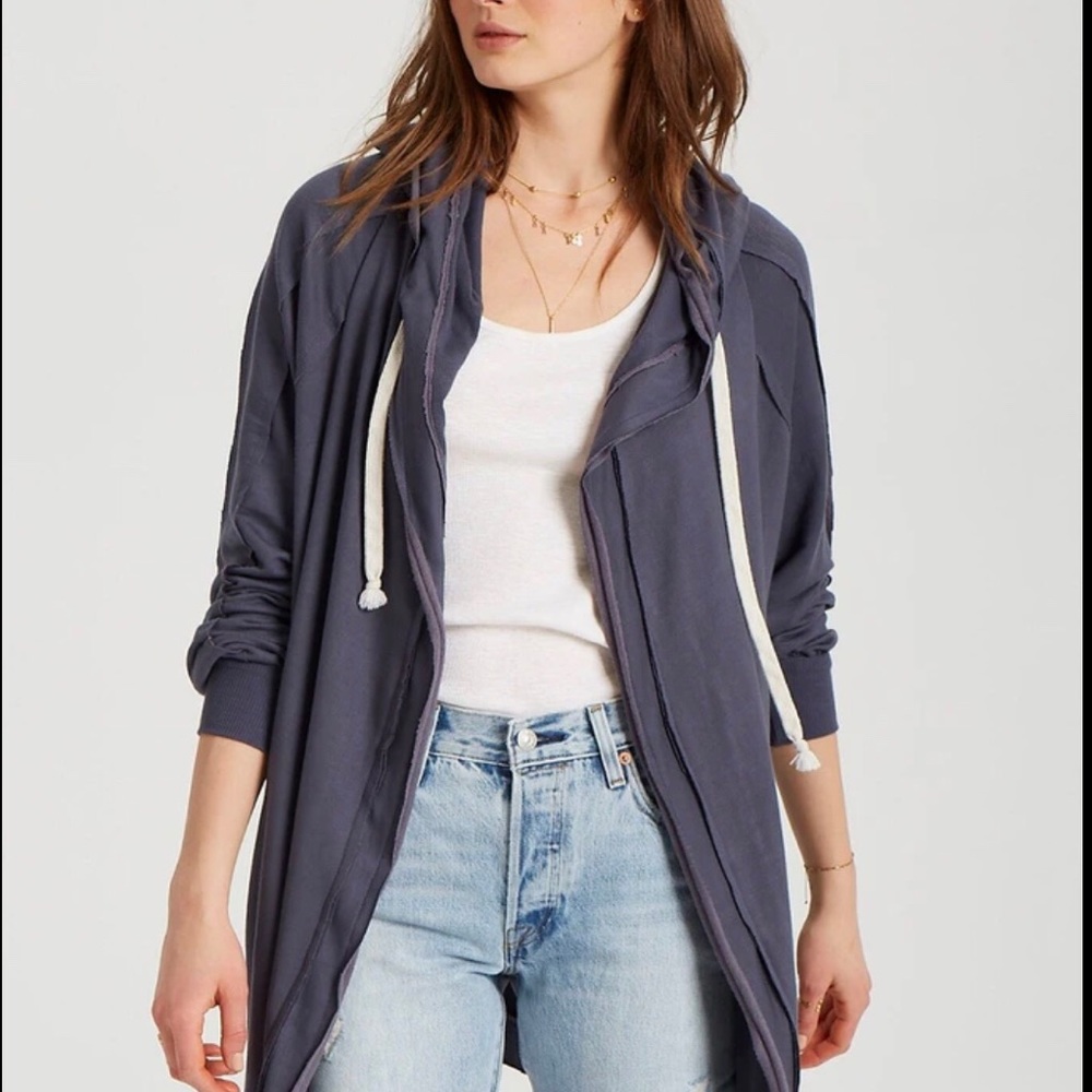 🆕 Grey State Callie Cardigan Hoodie